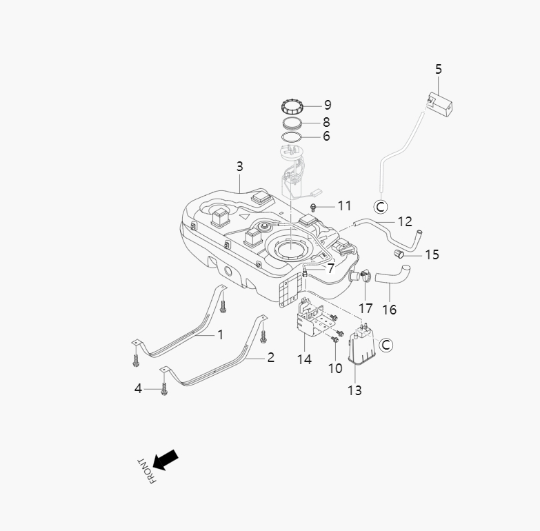 Fuel tank and carbon canister3-16