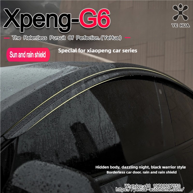 Xpeng G6 Car Window Rain Eyebrow Weathershield Window Visor Sun Visor Shade Cover Clear Vision Deflector Guard Window Deflector