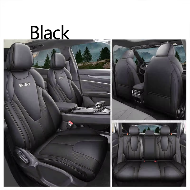 For Geely Atlas Cool AtlasⅡ Fx11 2023 Full Leather Car Universal Seat Cover Automotive Parts Automotive Modification Parts