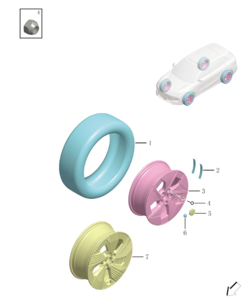 Wheels and decorative covers2024