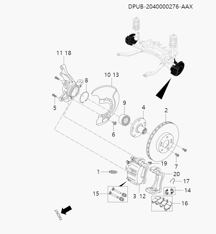 Front brake assembly5-3