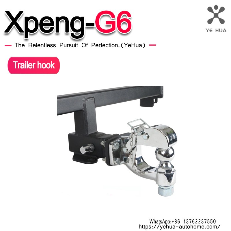 For Xpeng G6 2023-2024 Trailer Hook  Stainless Steel Trailer Bar Anti-collision Traction Off-road Modification Accessories