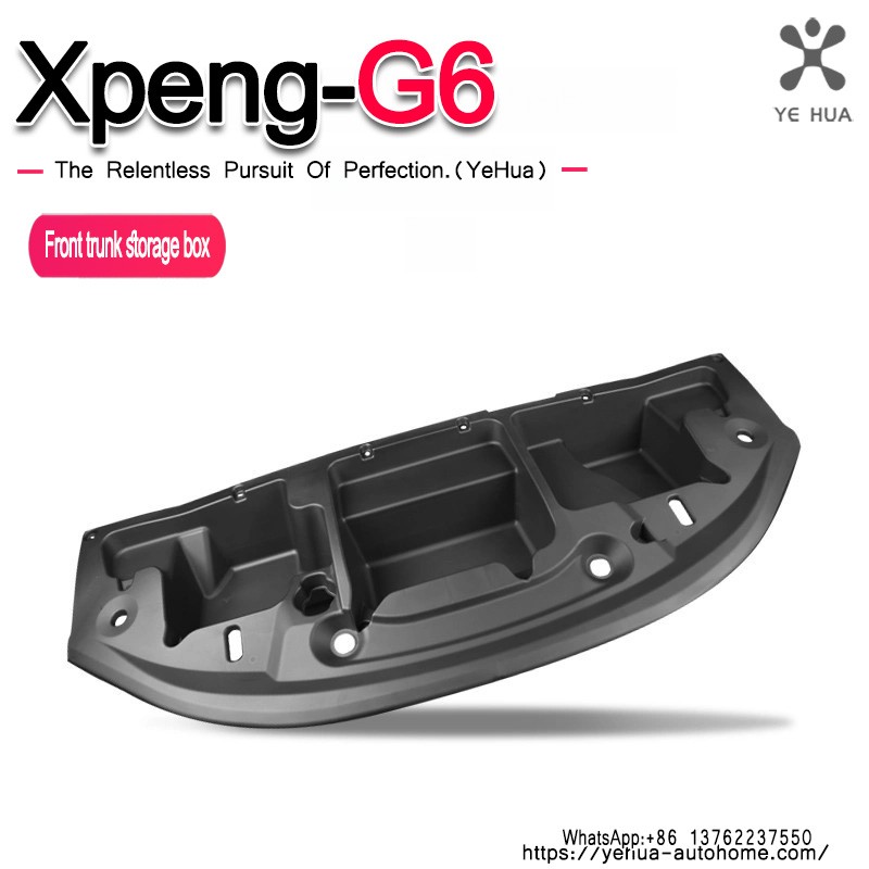 Car Engine Trunk Organizer Box For Xpeng G6 XiaoPeng 2023 2024 2025 Left Rudder Engine Room Hood Storage Box Front Accessories