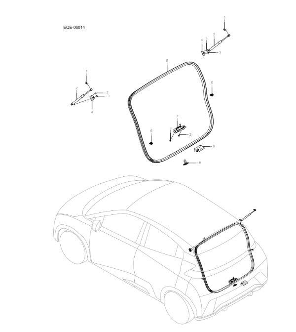 EQE-06014 Rear Door Accessories