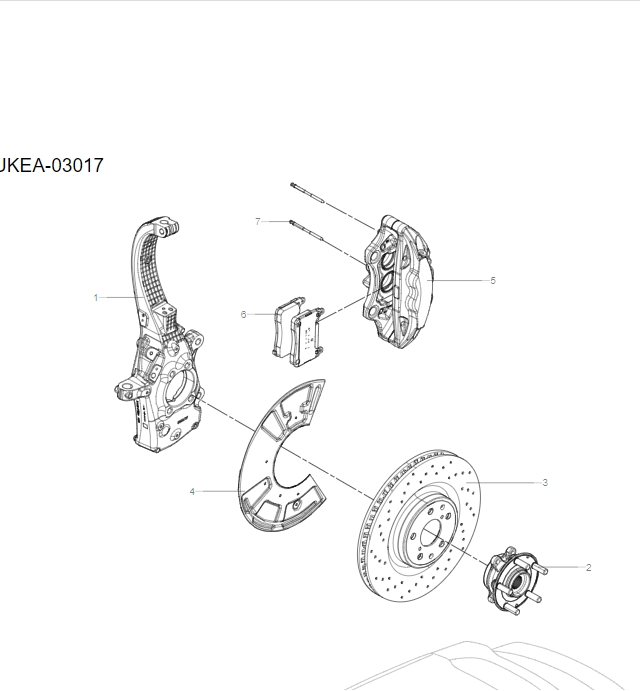UKEA-03017 Front Brake