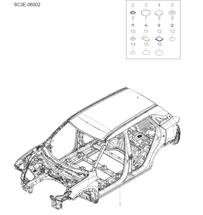 SC3E-06002 body main body