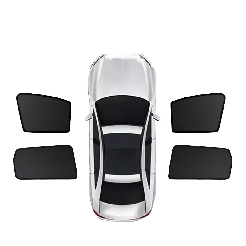 Changan Cs55 Plus 2022-2023 Gauze Side Window Sunshade Sets Card Embedded Type Car Exterior Accessories