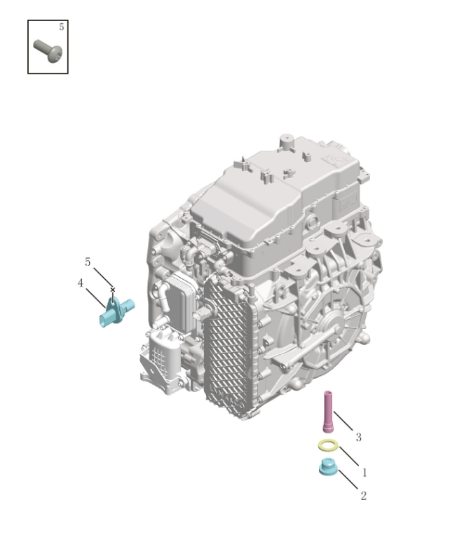 Fixed components of automatic transmission housing3050