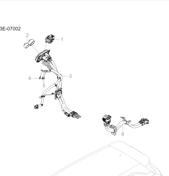 SC3E-07002 High voltage electrical appliances, high voltage wiring harness