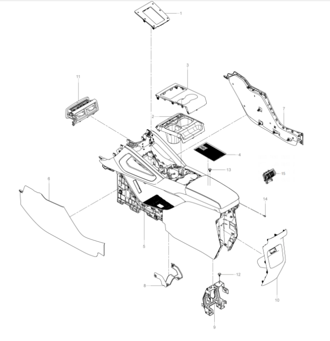 SC3E-05009 auxiliary instrument panel