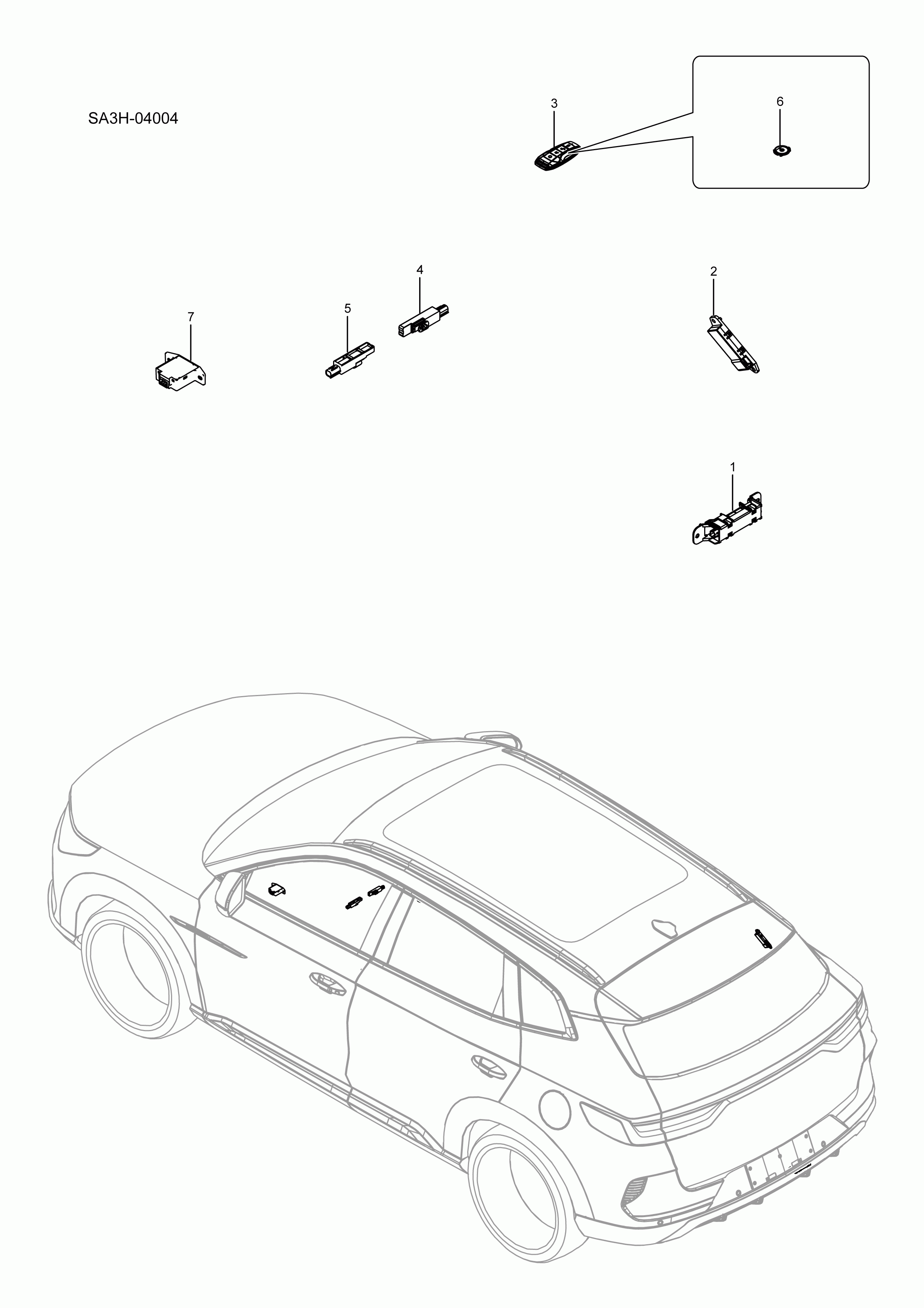 SA3HJ-04004 Smart Key System