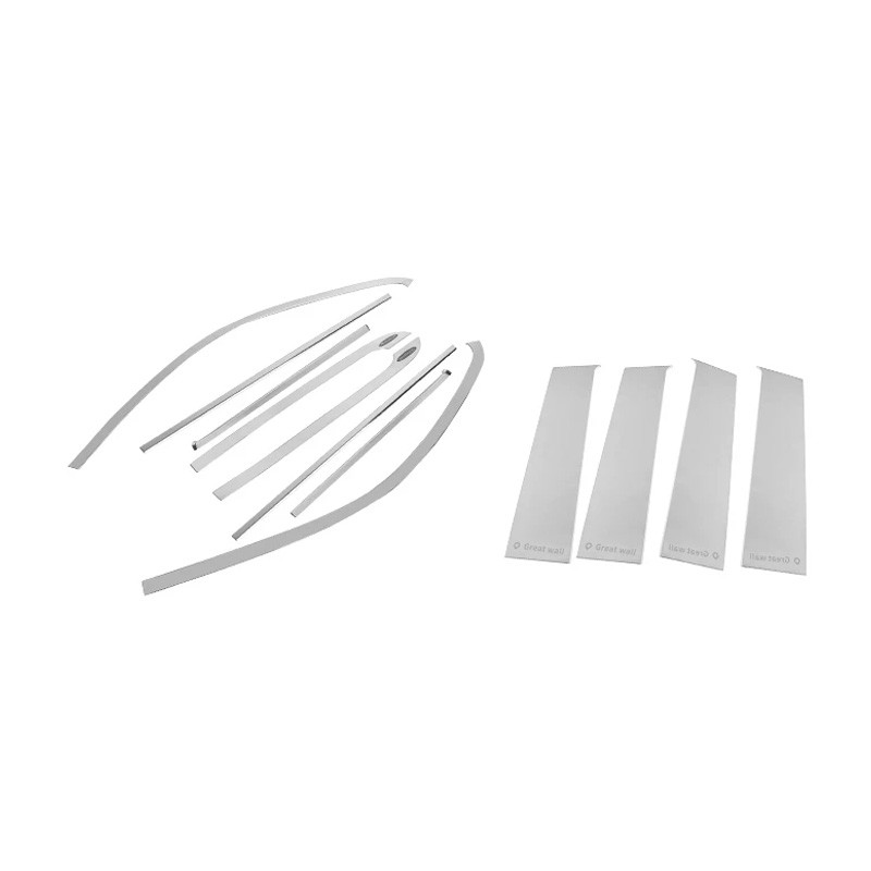 GWM Great Wall Poer 2019-2024 High-quality stainless steel Car window Decoration strip trim Car styling