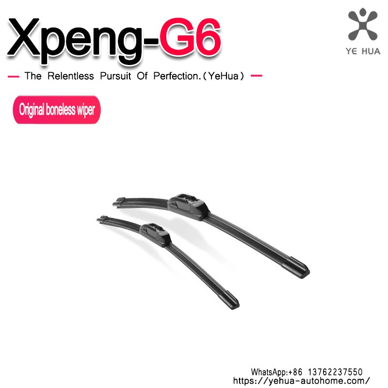 For Xpeng G6 G9 2023-2025 SUV Coupe Front Wiper Blades Windscreen Window Cleaning Windshield Double Rubber Brushes Accessories