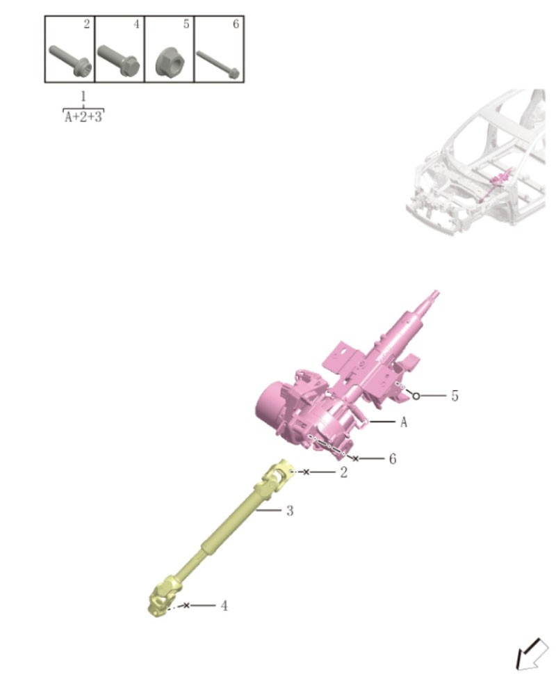 Steering column4030-ZF