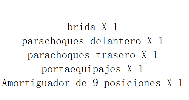Geancarlo BJ40 Parachoques delantero + parachoques trasero + brida + amortiguador + portaequipajes