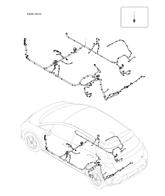EM2E-04015 floor harness