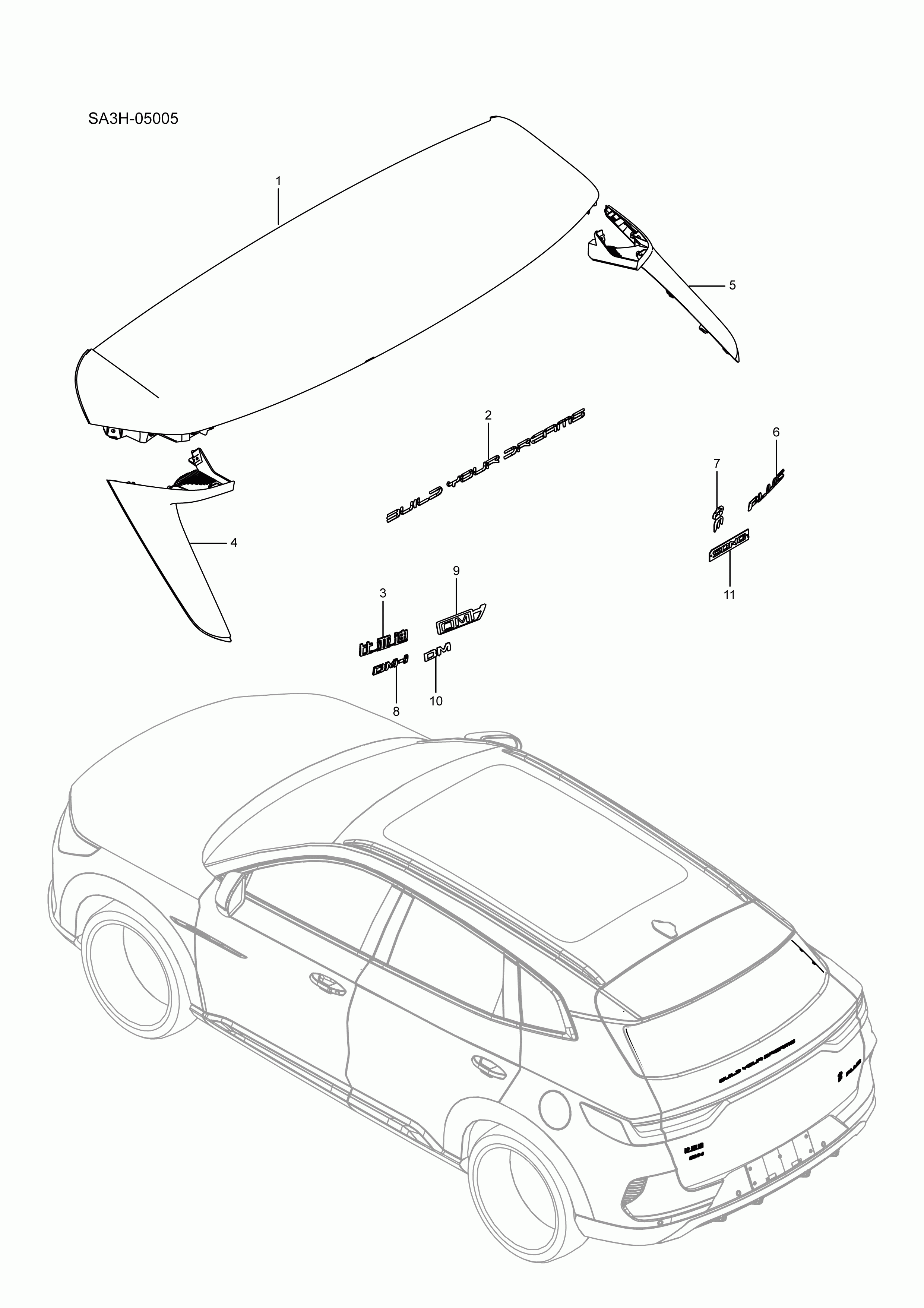 SA3HJ-05005 Body exterior