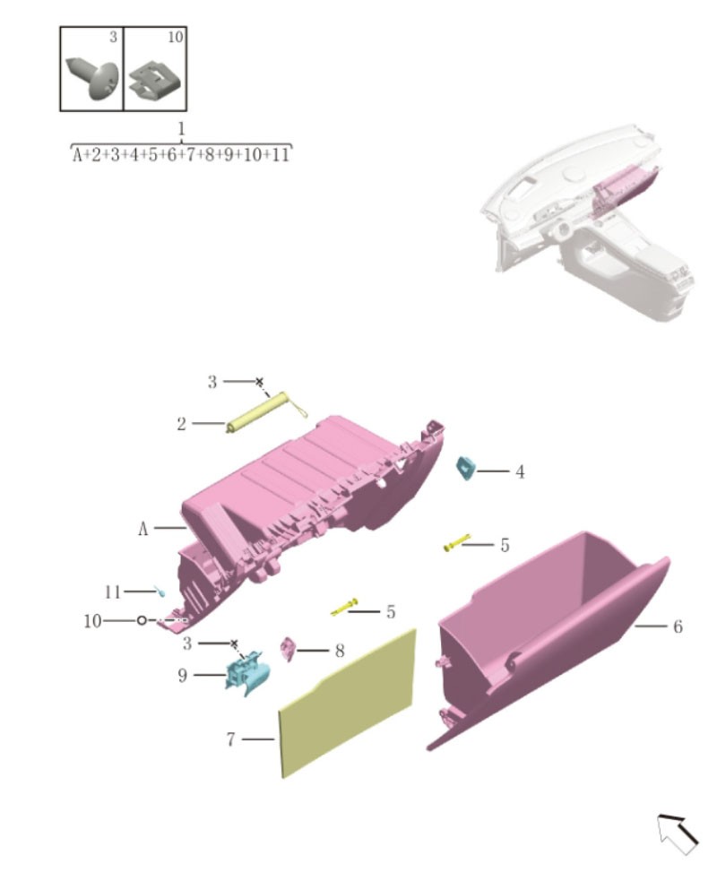glove compartment6032