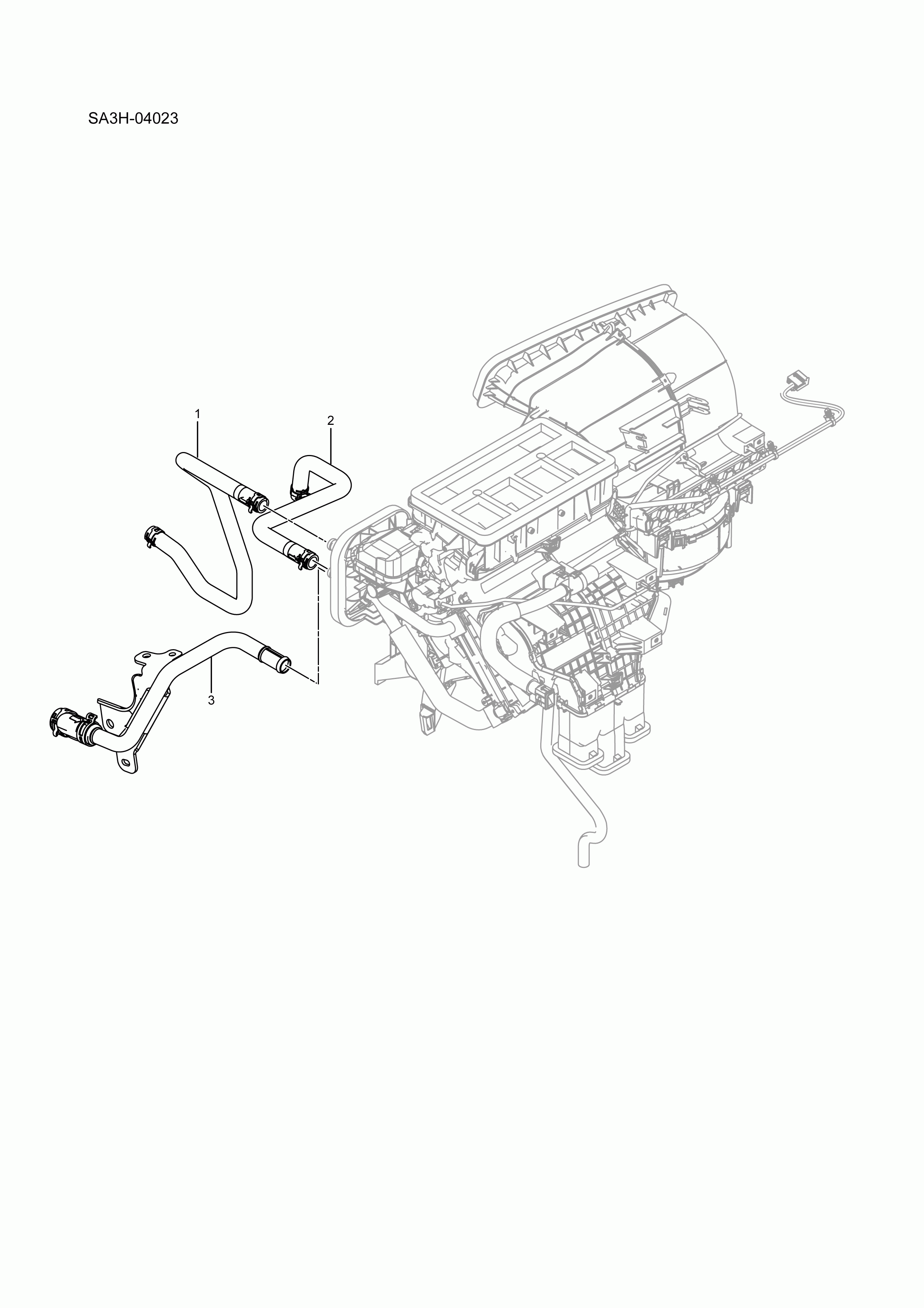 SA3HJ-04023 heating water pipe
