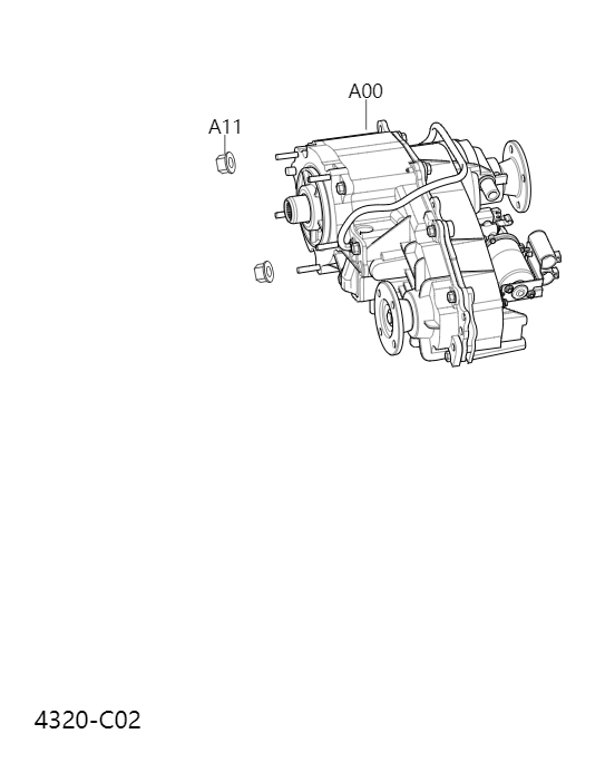 Transfer case assembly and installation4320
