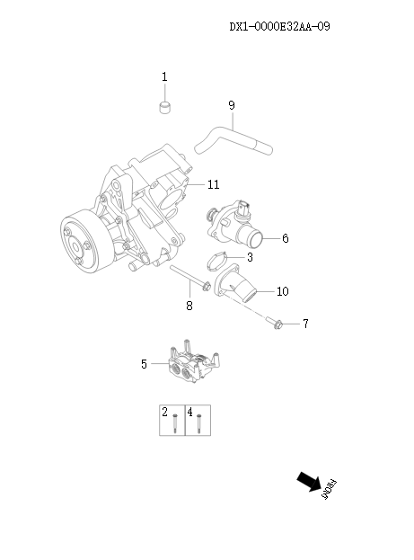 Jetour T2 Cooling System DX1-0000E32AA-09