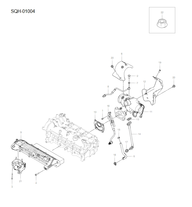 SQH-01004 intake and exhaust system