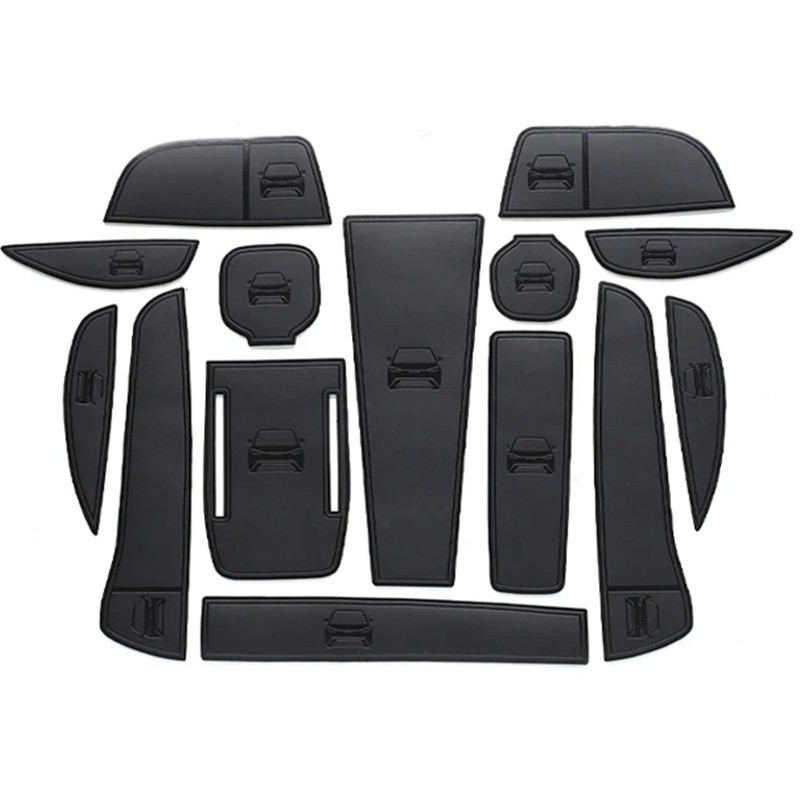 BYD Seagull 2023-2024 Car Leather Gate Slot Cup Mat Cortex Door Pad Water Coaster Accessories