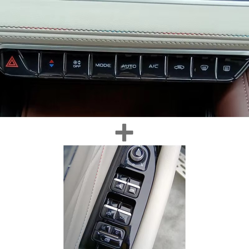 For GEELY Monjaro Manjaro Xingyue L KX11 2021 2024 Drip Glue Button Stickers Air Conditioning Button Protection Stickers Patch