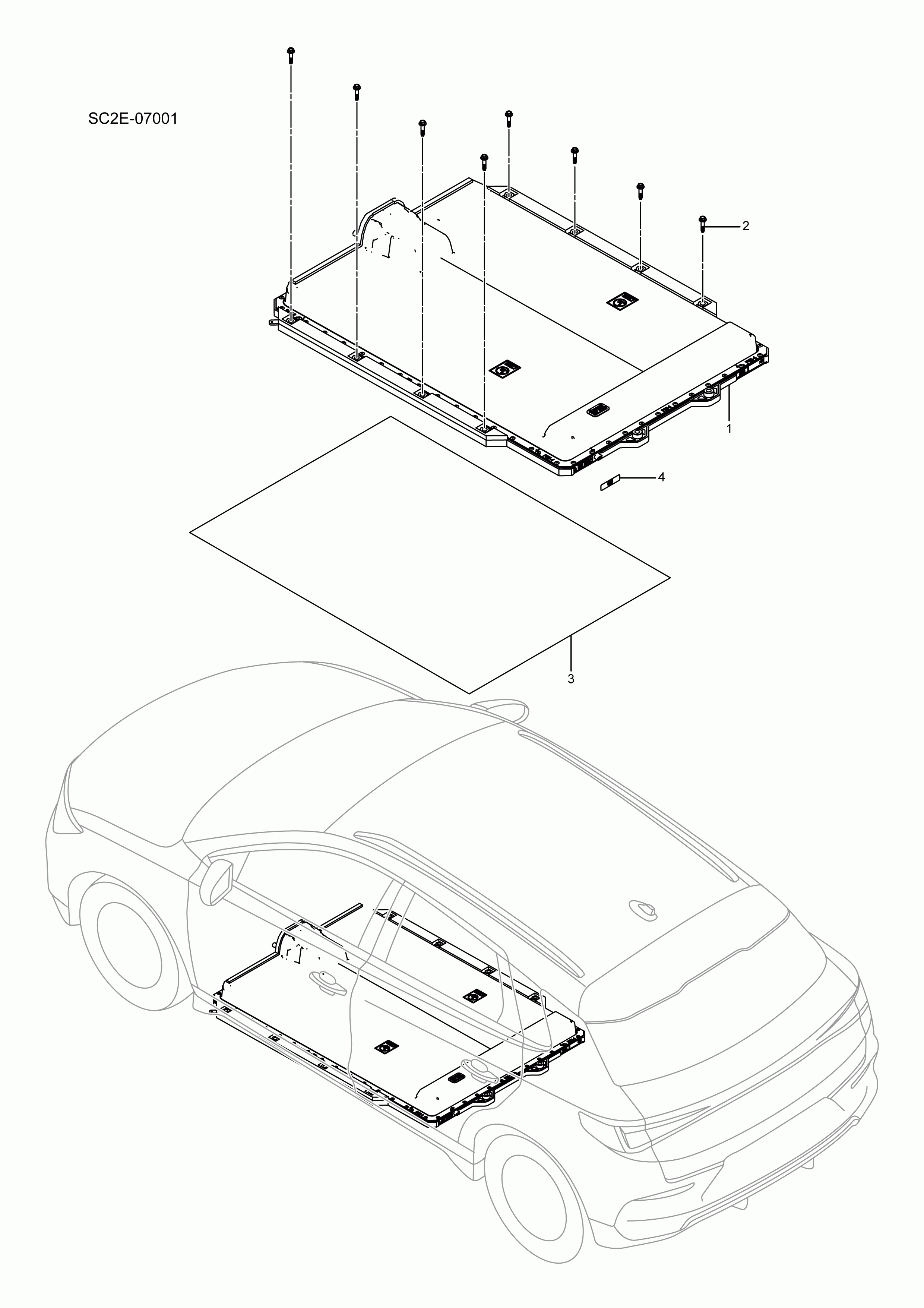 SC2E-07001 battery pack and accessories