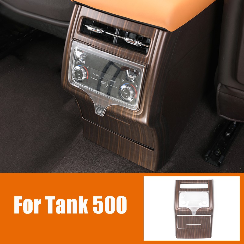 For Great Wall Tank 500 TANK 500 rear air conditioning vent panel frame sticker decoration anti kick protection cover automotive interior supplies