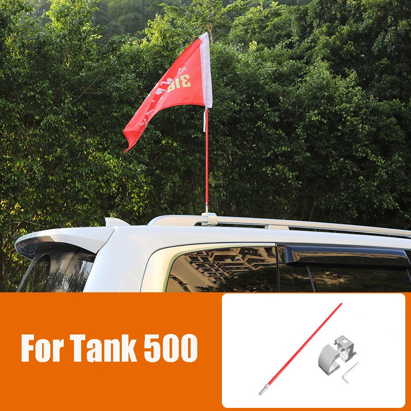 For Great Wall Tank 500 TANK 500 Roof Flagpole Rack Flagpole Bracket Base Modified Desert Off-road Flagpole Accessories