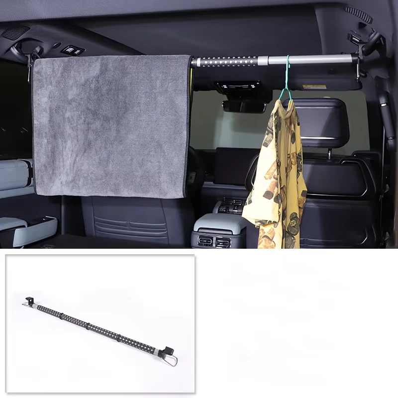 For Byd Equation Leopard 8 2025 Car Mounted Clothes Drying Pole with Multifunctional Telescopic Hanging Pole Inside The Car