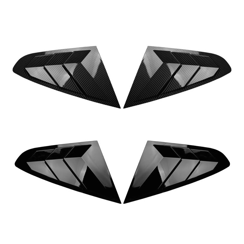 For Xpeng P7 P7i 2022-25 PAIR Rear Side Window Louvers Shutter ABS Air Vent Scoop Shades Cover Trim