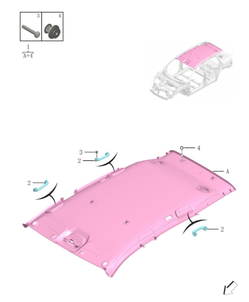Roof interior panel6062-Optional equipment