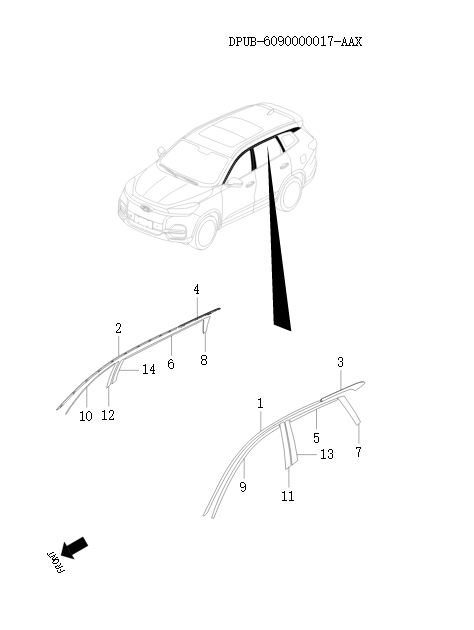 Decorative components on the side panel    87