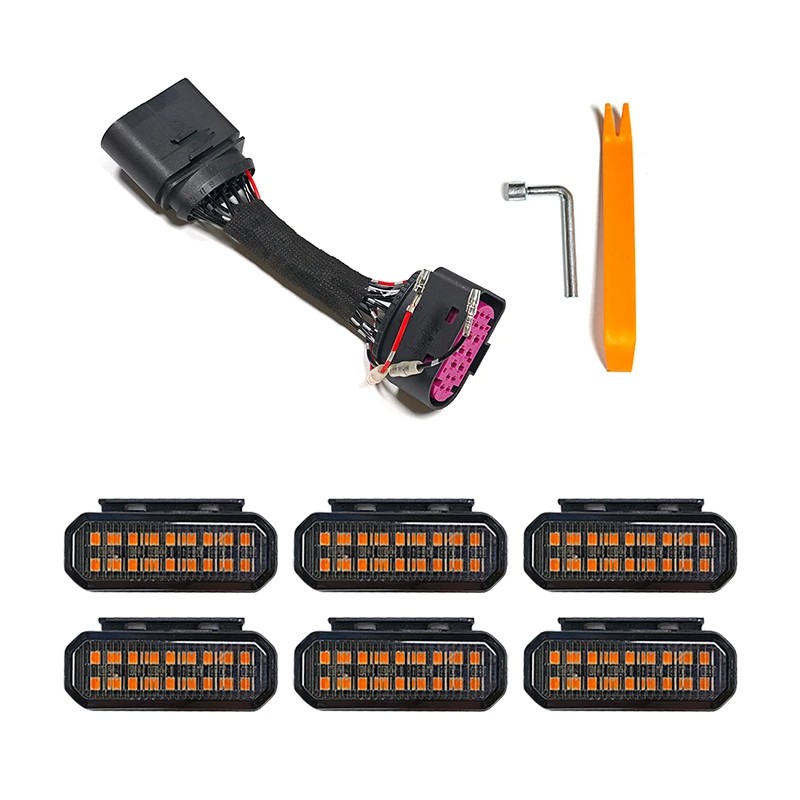 Jetour T1 Medium Mesh Light LED Small Yellow Light Front Grille Decorative Light Modification Accessories