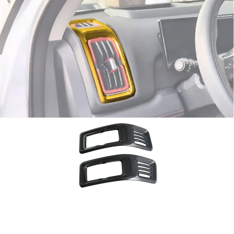 BYD Shark 6 Front air outlet trim carbon fiber pattern