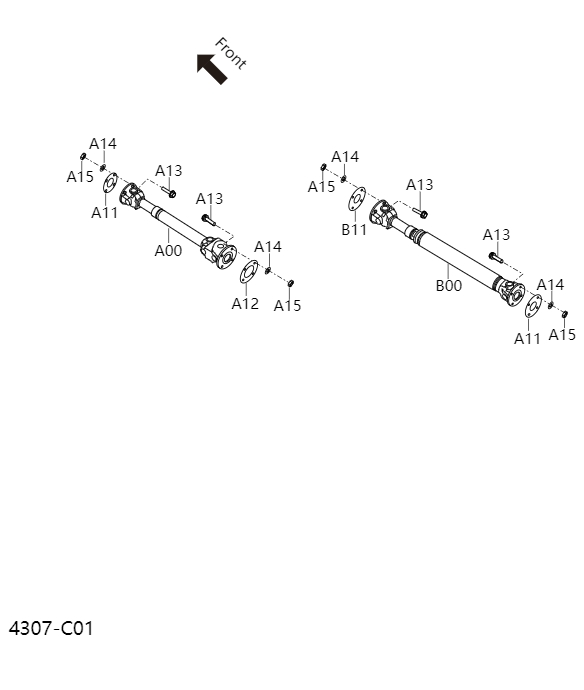 transmission shaft4307