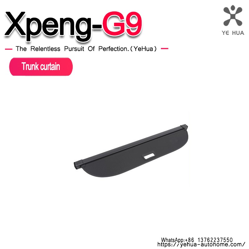 Rear Trunk Cargo Cover For Xpeng G9 2023-2025 Car Shield Shade Curtain Partition Board Privacy Security Accessories