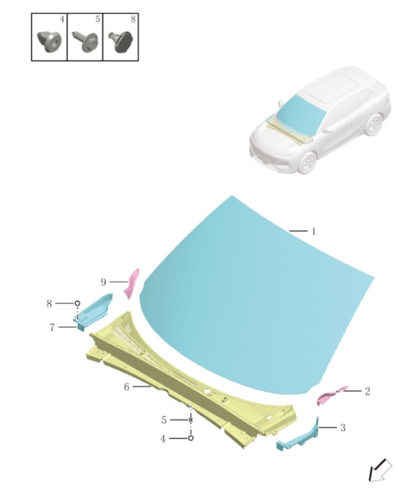 Front windshield5022