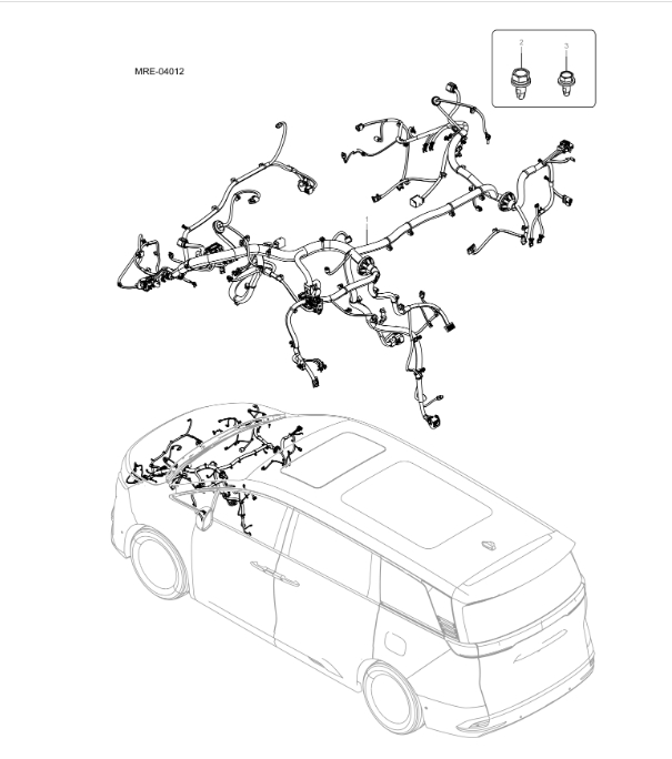 MREH-04012 Front cabin wiring harness