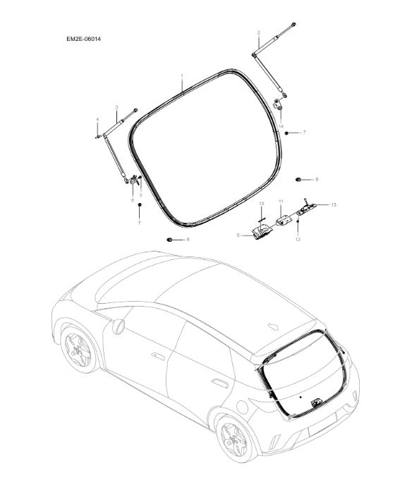 EM2E-06014 Rear Door Accessories