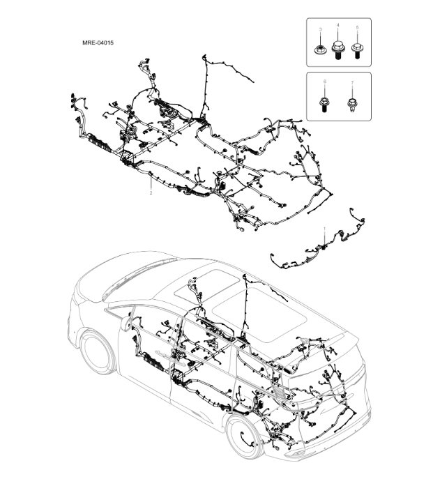 MREH-04015 floor harness