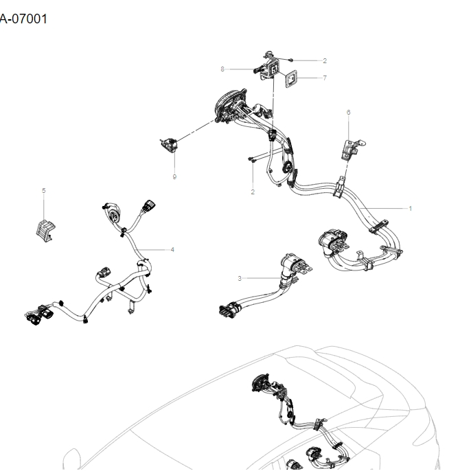 UKEA-07001 High Voltage Electrical Appliances and Wiring Harnesses
