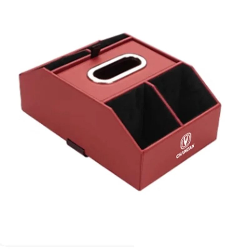 Changan Cs55 Plus 2022-2023 Leatherwear Armrest Box Storage Box Car Tissue Box Interior Organization Decorations Car Accessorie
