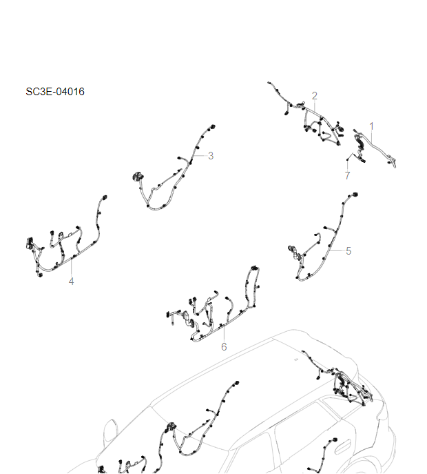 SC3E-04016 door harness