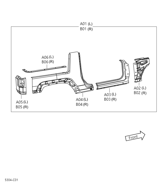 Side panel outer panel5304