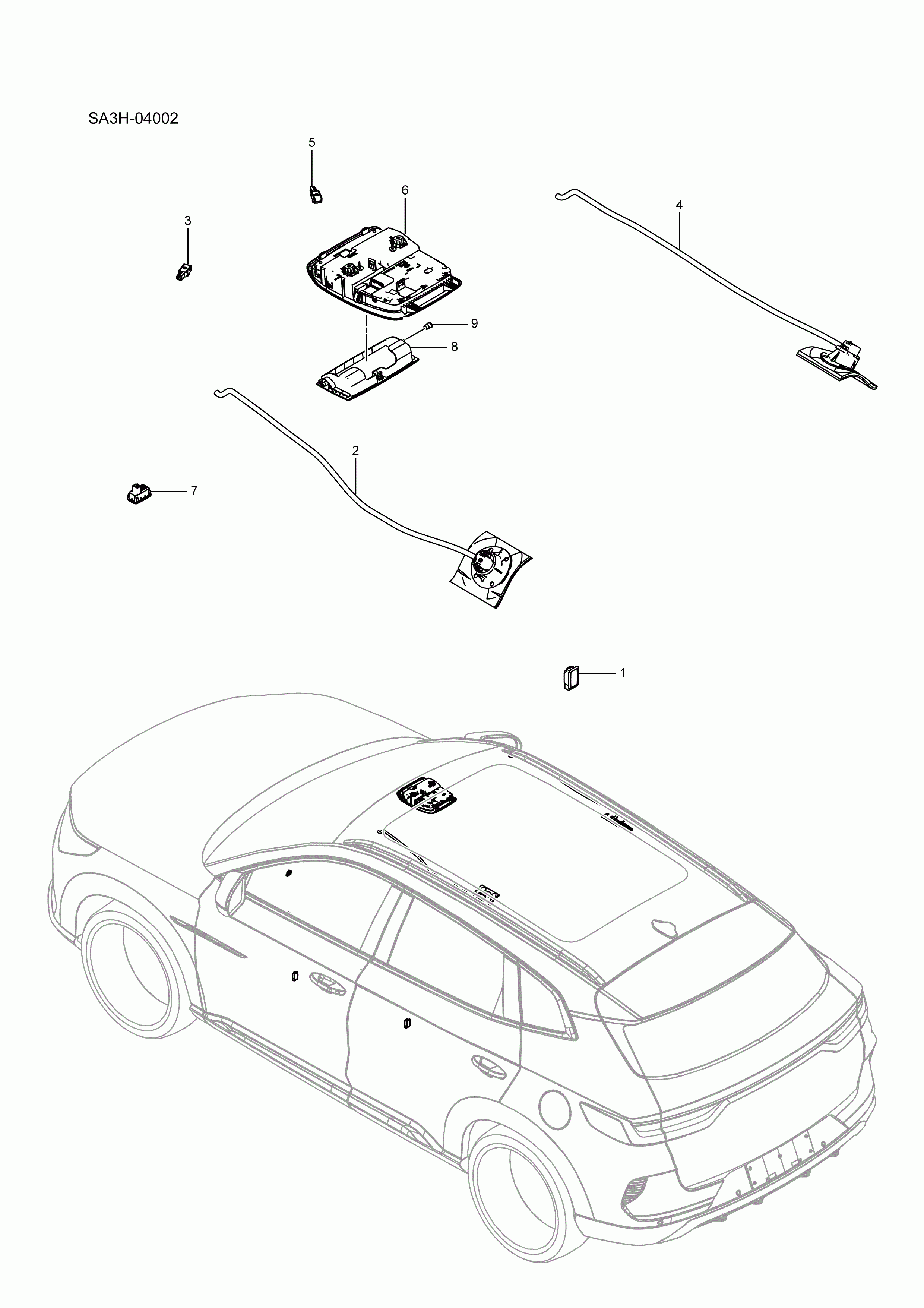 SA3HJ-04002 Interior lighting