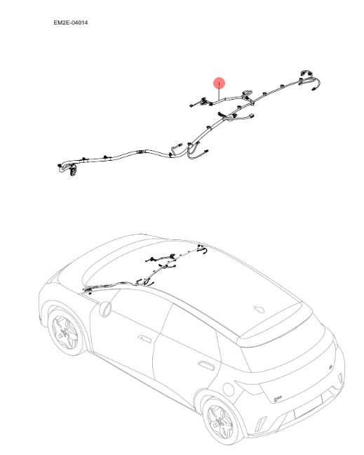 EM2E-04014 Ceiling harness