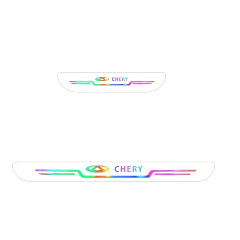 Chery Tiggo 7 Pro 2020 2023 Car door sill anti stepping Modification accessorie Door welcome pedal sticker Automobiles Parts